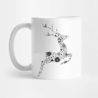 Reindeer ice crystals and snow stars Mug